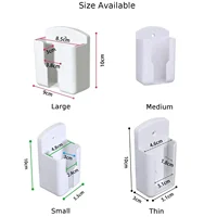 Support de télécommande de climatiseur suspendu ABS, boîte de rangement murale pour télécommande, support mural pour téléphone portable, 1 pièce 1