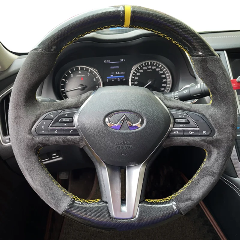 Carbon Fiber Steering Wheel Cover Trim For Honda Italy - Foto 11