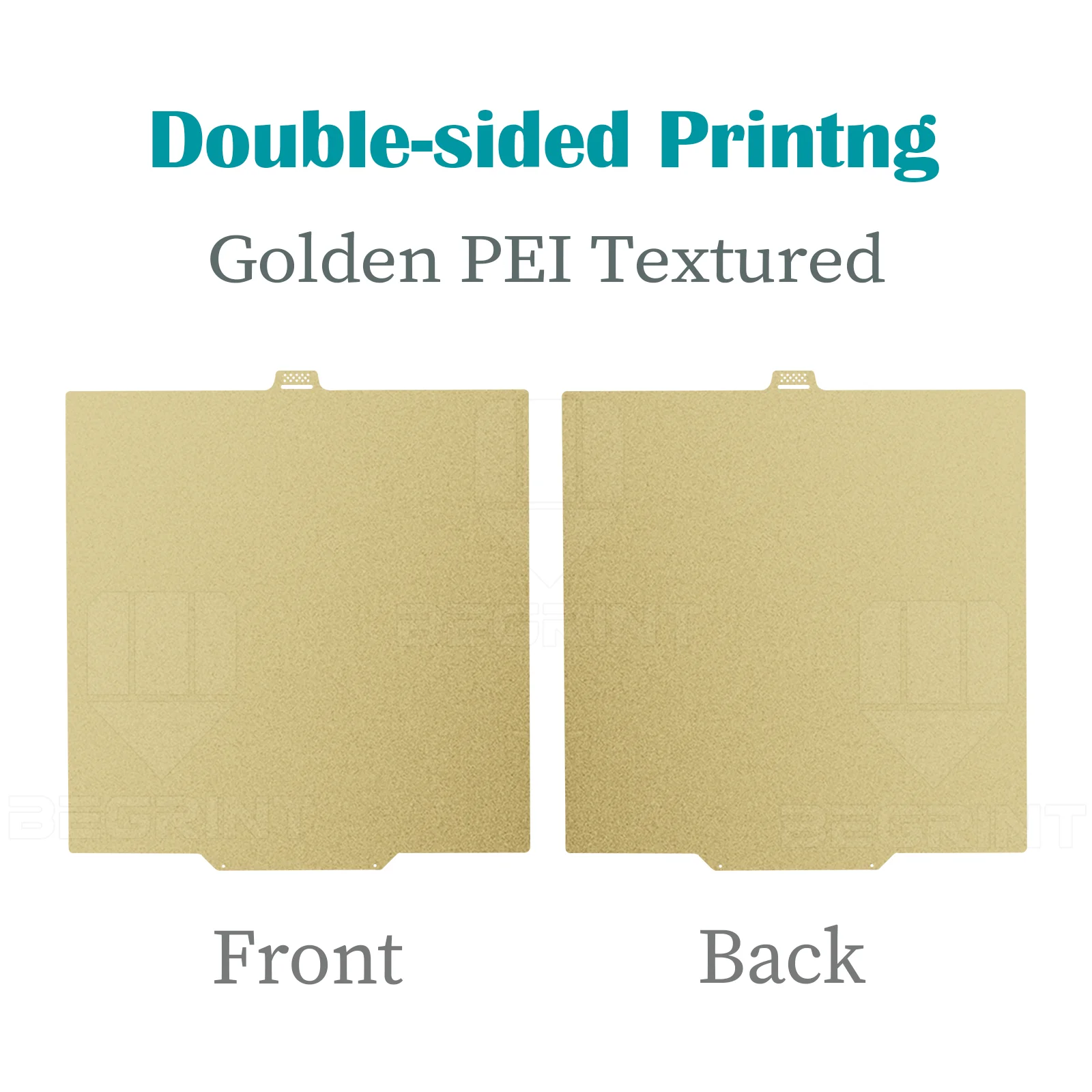 Enhanced Double-Sided PEI Build Plate, 280x280mm - Smooth & Durable Spring Steel Sheet