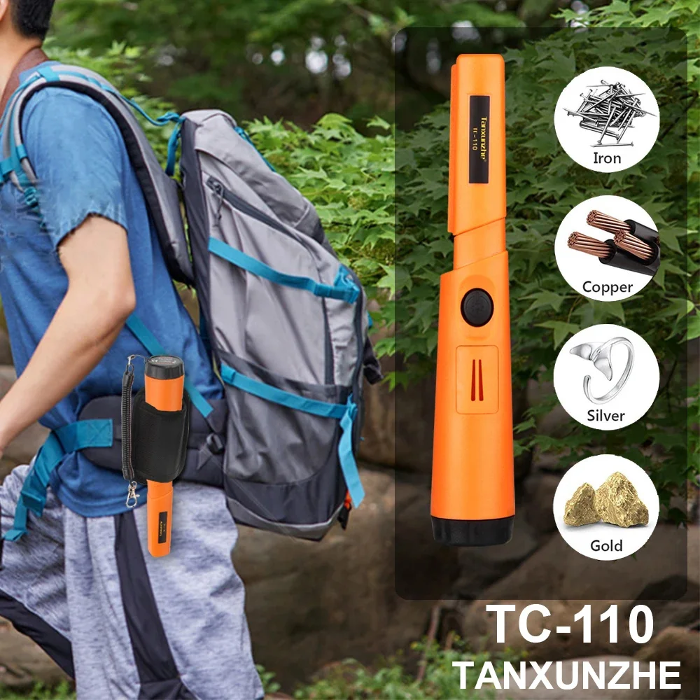 TC-110 Portable Metal Detector Pointer Hand Held GP-pointer Metal Detector IP68 waterproof Positioning Rod