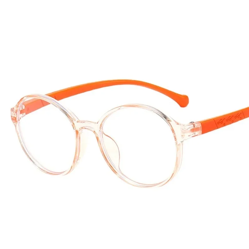 Anti Radiation Glasses Frame Children Anti Blue Light Protection Eyes Computer Square Glasses For Kids Oval Candy Color Goggles