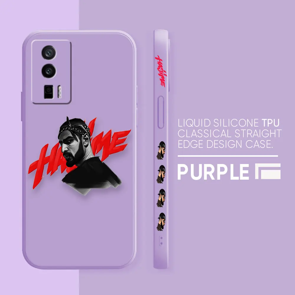 thumbnail image 1 of Funda para Redmi K60E K50 K40S K40 K30 K20 10C 9 8A 8 10 Pro 4G 5G Funda de silicona líquida Simple cantantes de Rap Miyagi y Andy Panda, 1 of 5