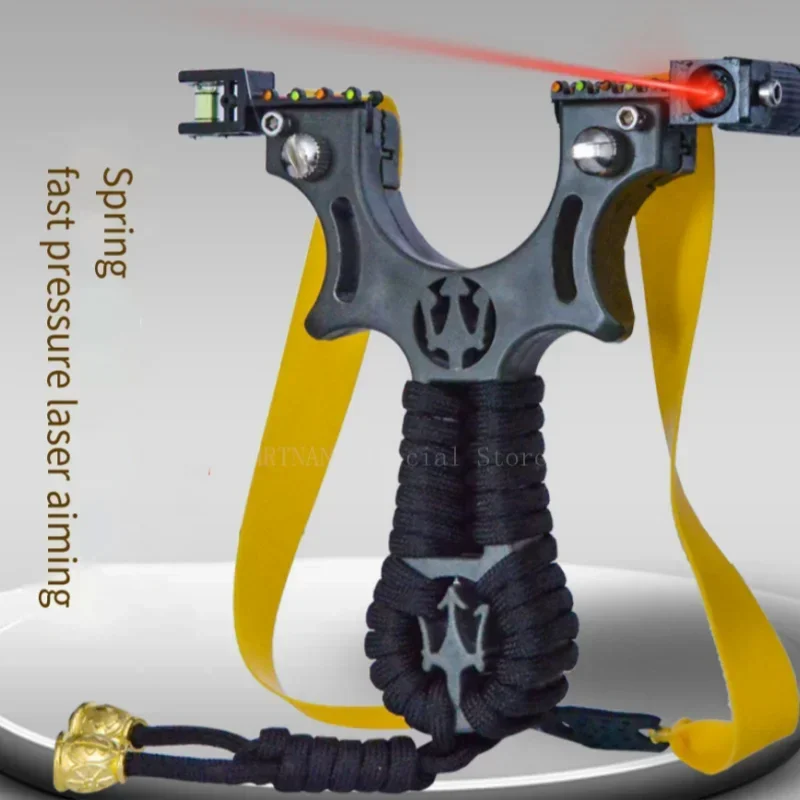 High Precision Hunting Laser Resin Slingshot with Rubber Band Outdoor Sports Shooting Accessories Catapult 2