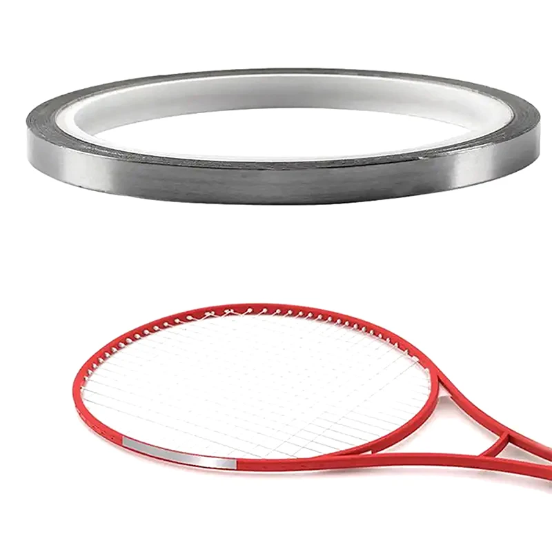 

1 Roll 4m Racket Lead Tape Hidden Racket Lead Plate Weighted Lead Tape Sheet Heavier Sticker Tennis Racket Lead Sheet