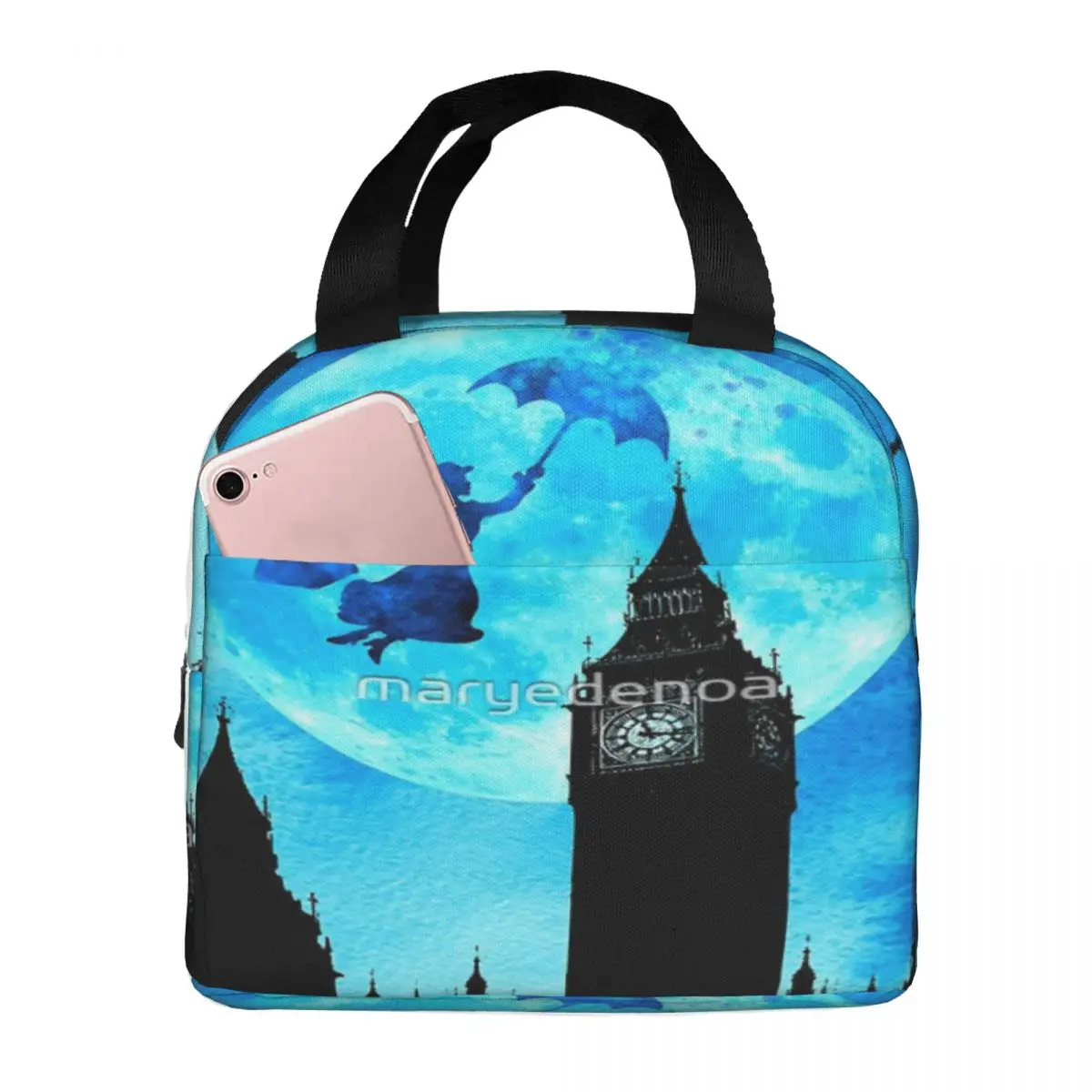 Magic Acquerello Night - Mary Poppins Lunch Tote Lunchbox Anime Lunch Bag Thermal Lunch Bag