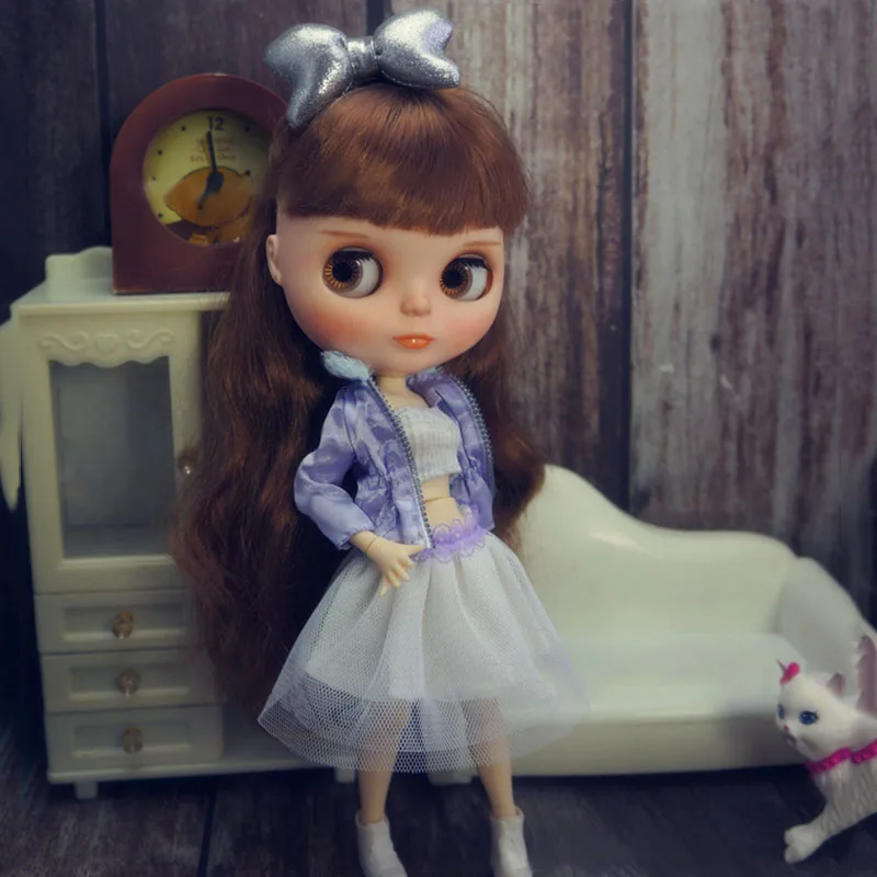 Fashion Doll Clothes Set For Blythe Doll Outfits Tank Top Coat Skirt Dress Pants Trousers For Blyth 1/6 Dolls Accessories doll accessories,doll clothes,barbie doll clothes