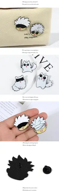 Spell Cartoon Brooch Gojo Satoru Kitten Bag Accessories Metal Badge  Wholesale Cute Pins Anime Lapel Pins and Badges Backpack Pin - AliExpress