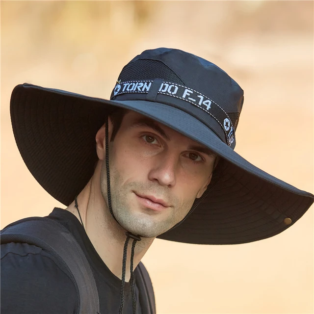 Summer Breathable Fabric Hiking Hat Male Anti-uv Sun Hats Women