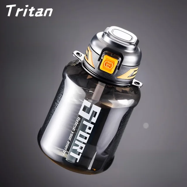 GIANXI Sport Water Bottle Large Capacity Thickened Cups Outdoor One Cover Double Drink Portable Sealed Leak-Proof Drinkware 2