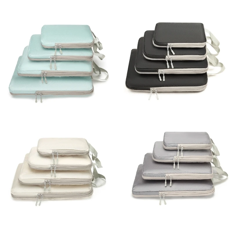 

E74B Luggage Cubes Storage Organizer Bags Suitcase Compression Packing Cubes Travel Essential Luggage Organizer Packing Cubes