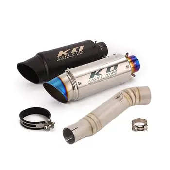 FOR HONDA CB300R CB250R 2018-2022 CB300F 2019-2022 Slip On Motorcycle Exhaust Mid Link Pipe Connect 51MM Muffler With DB Killer