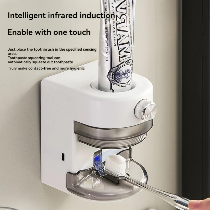 Fully Automatic Induction Toothpaste Squeezer Removable Bathroom Accessories Punch-free Bathroom Supplies Toothpaste Squeezer 2