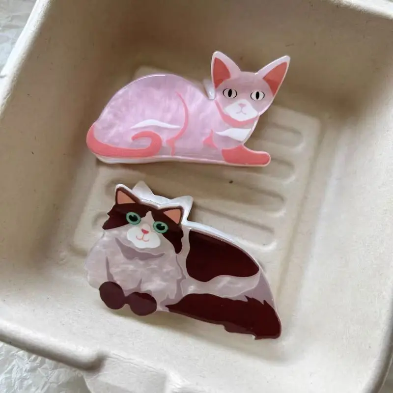 Cute Cat Hairpin Set