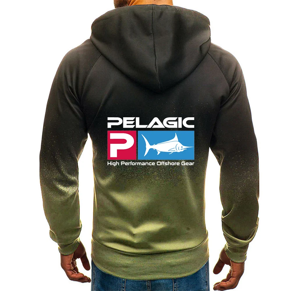 Pelagic 낚시 수중 남성 후드 지퍼 맨투맨 재킷, 패션 디자인, 용수철 가을 패션, 남성 캐주얼 코트, 2024 신제품