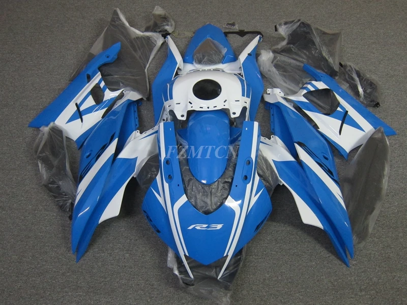 

Комплект обтекателей из АБС-пластика для мотоцикла, комплект для YAMAHA YZF- R3 R25 2019 2020 2021 2022 19 20 21 22, кузов небесно-голубого цвета, 4 подарка