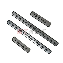 Premium Carbon Door Sill Protector Trim Guard (Thin Chrome HYBRID)