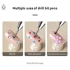1Pc Crystal Double Head Point Drill Pen Gem Rhinestone Picker Wax Pencil 2Ways Use Sticking Picking Dotting Jewelry Tools 6