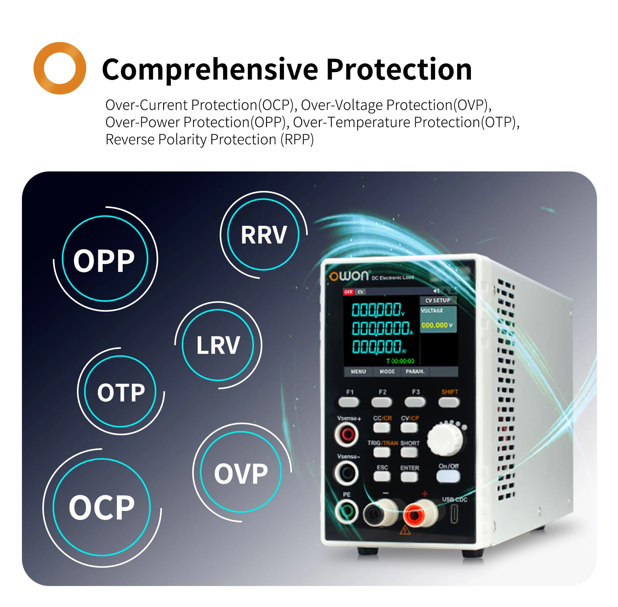OWON Programmable DC Electronic Load OEL30 Series Digital Battery Capacity Teste