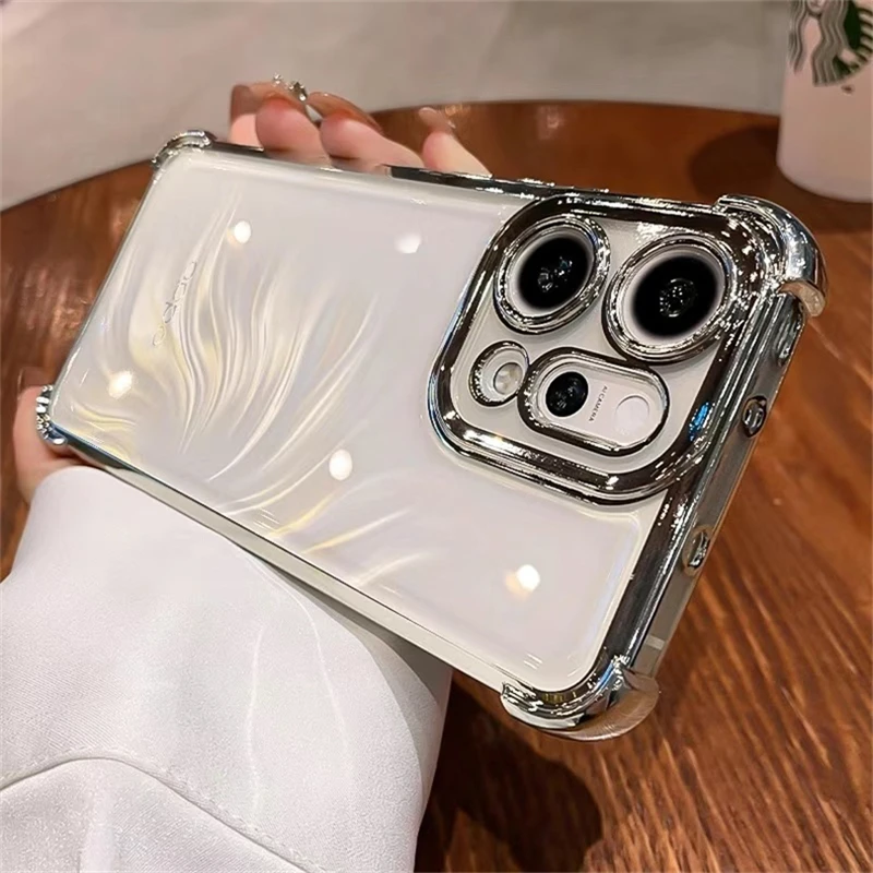 Luxury Plating Frame Corner-Airbag Soft TPU Case - Full Protective Cover