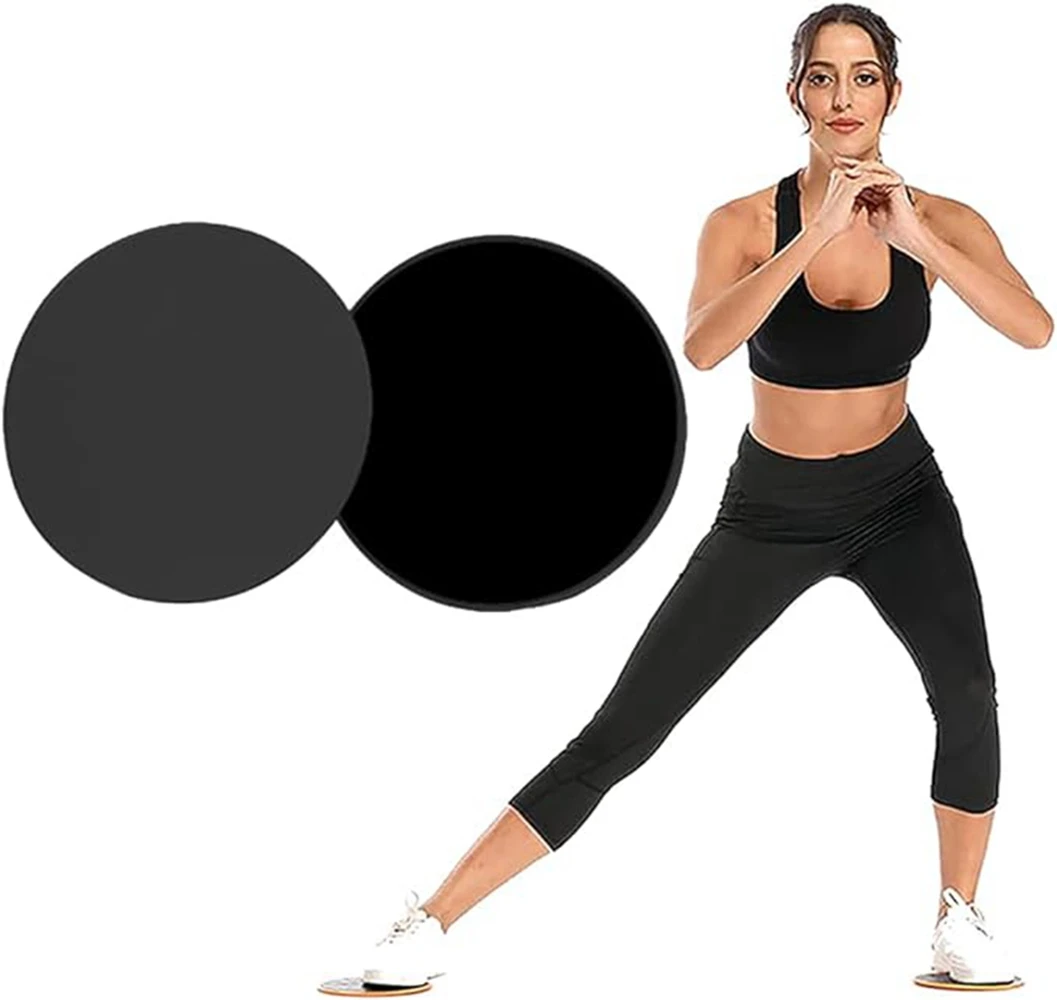 Exercise Core Sliders Dual Sided Exercise Gliding Discs Use on Carpet Hardwood Floors Light Portable Perfect Abdominal Core Work