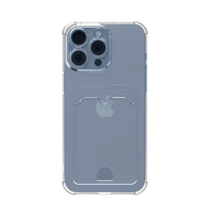 Transparent Shockproof Soft Card Holder Bag Case