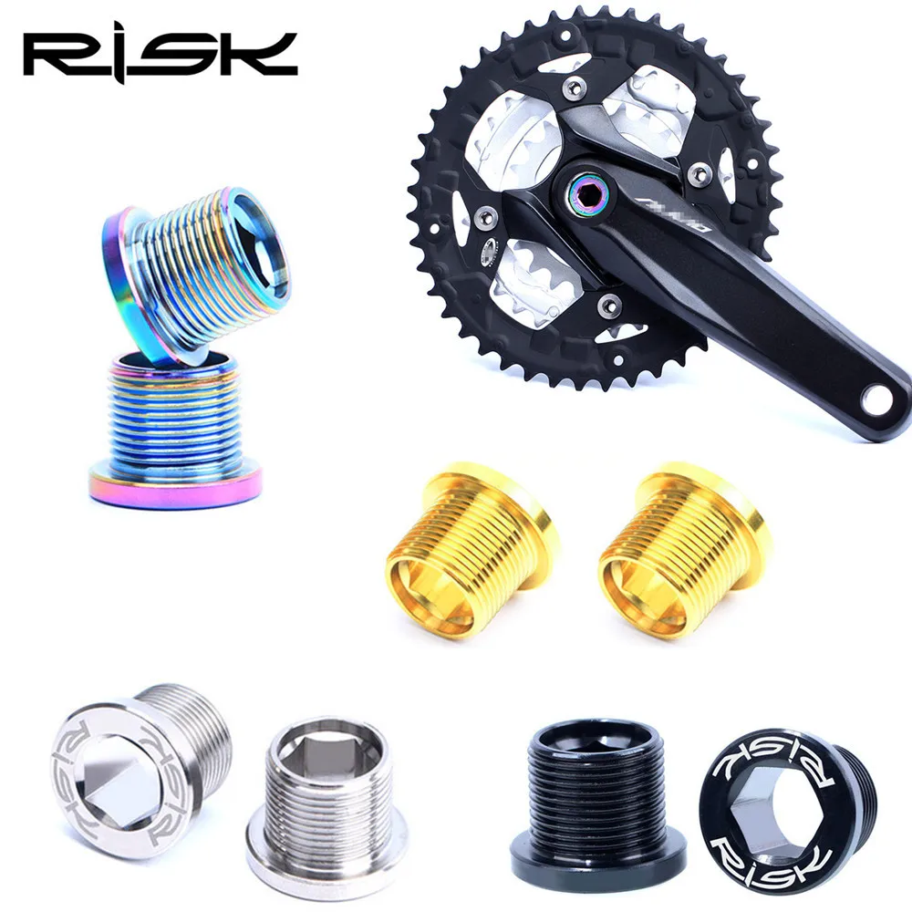 

M15x12 MTB Bike Chainwheel Octalink Linking Titanium Alloy Screw Bicycle Splined BB Bottom Bracket Fixing Bolt Crank Dust Cover