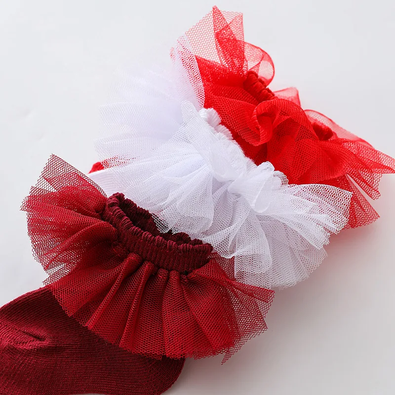 0-1Y Newborn Infant Toddler Baby Socks Girls Kids Princess Bowknot Lace Floral Short Socks Cotton Ruffle Frilly Trim Ankle cotton socks kids socks baby socks girls socks