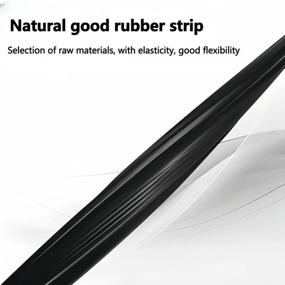 2pcs Car Side Window Wipers Water Mist Removal Silent Wiping of Window Glass Rain Fog Protection Wiper Strips Rubber Cleaner 5