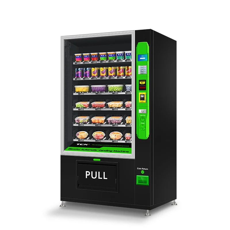 

Fresh Food Vending Machine Refrigerated Elevator Vending Machine With Payment System