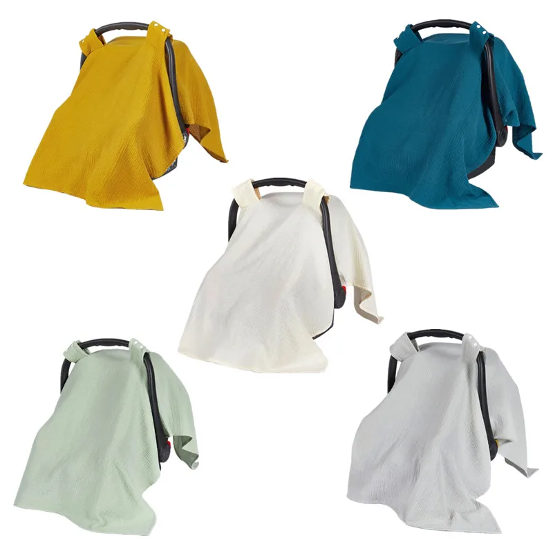 Breathable Cotton Baby Nursing Cover Portable Baby Carrier Cover Mother Protection Breastfeeding Apron Car Seat Covers