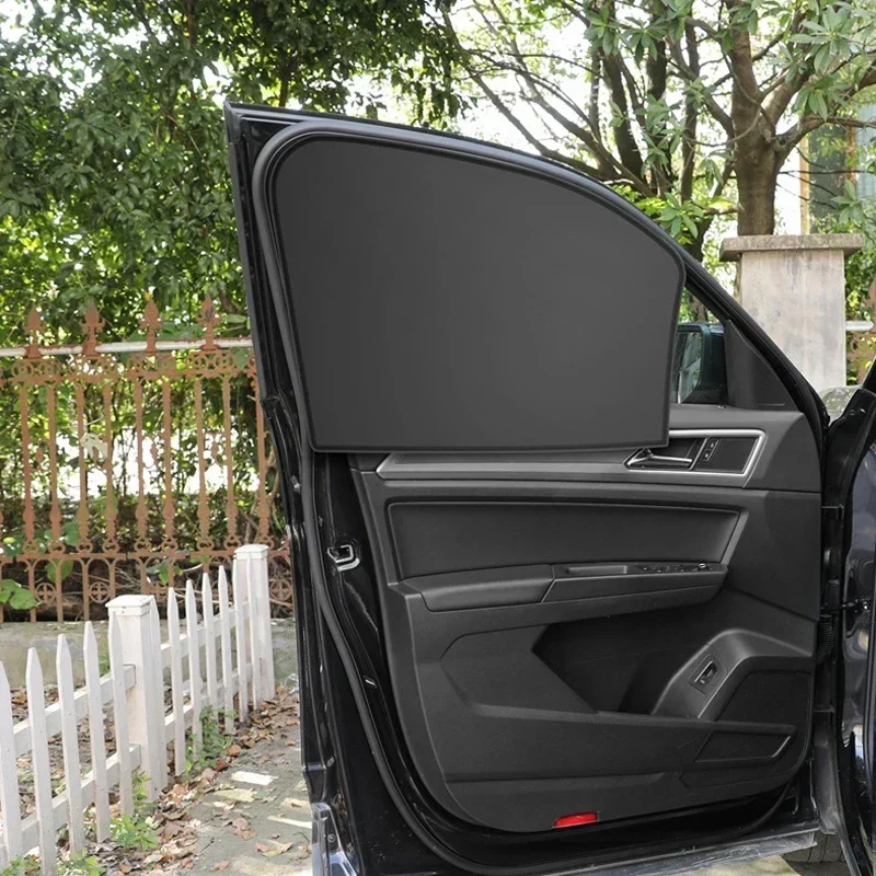 Universal Car Sunshade Window Magnetic Suction Sunshade Heat Insulation Cloth Cover Car Side