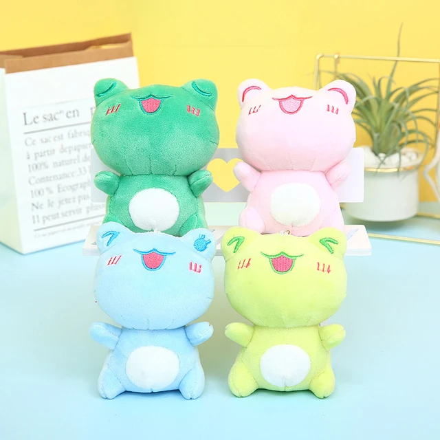 Cartoon Frog Plush Toys Pendant Keychain Kid's Gift Dolls Toys