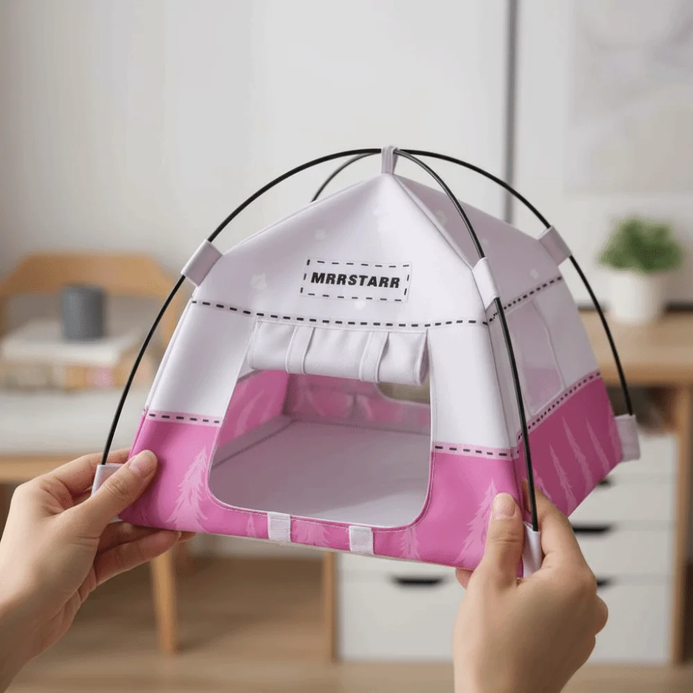 1:12 Scale Camping Tent Model Oxford Cloth Decoration Simulated Outdoor Tent Miniature Ob11 Doll Doll Small Tent Christmas Gift