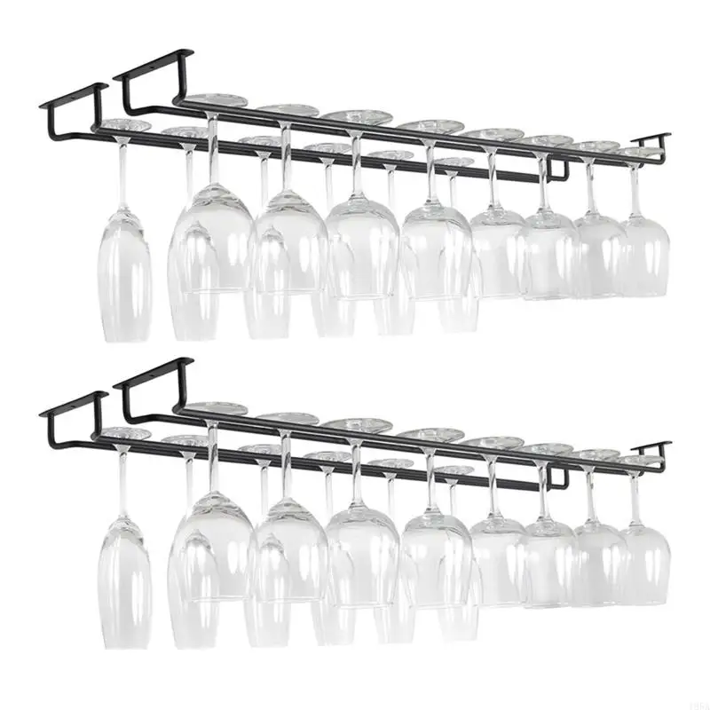NICEFurniture Useful Iron Wine Rack Glass Holder Hanging Bar Hanger Shelf Wine Glass Rack Stand Paper Roll Holder for Home