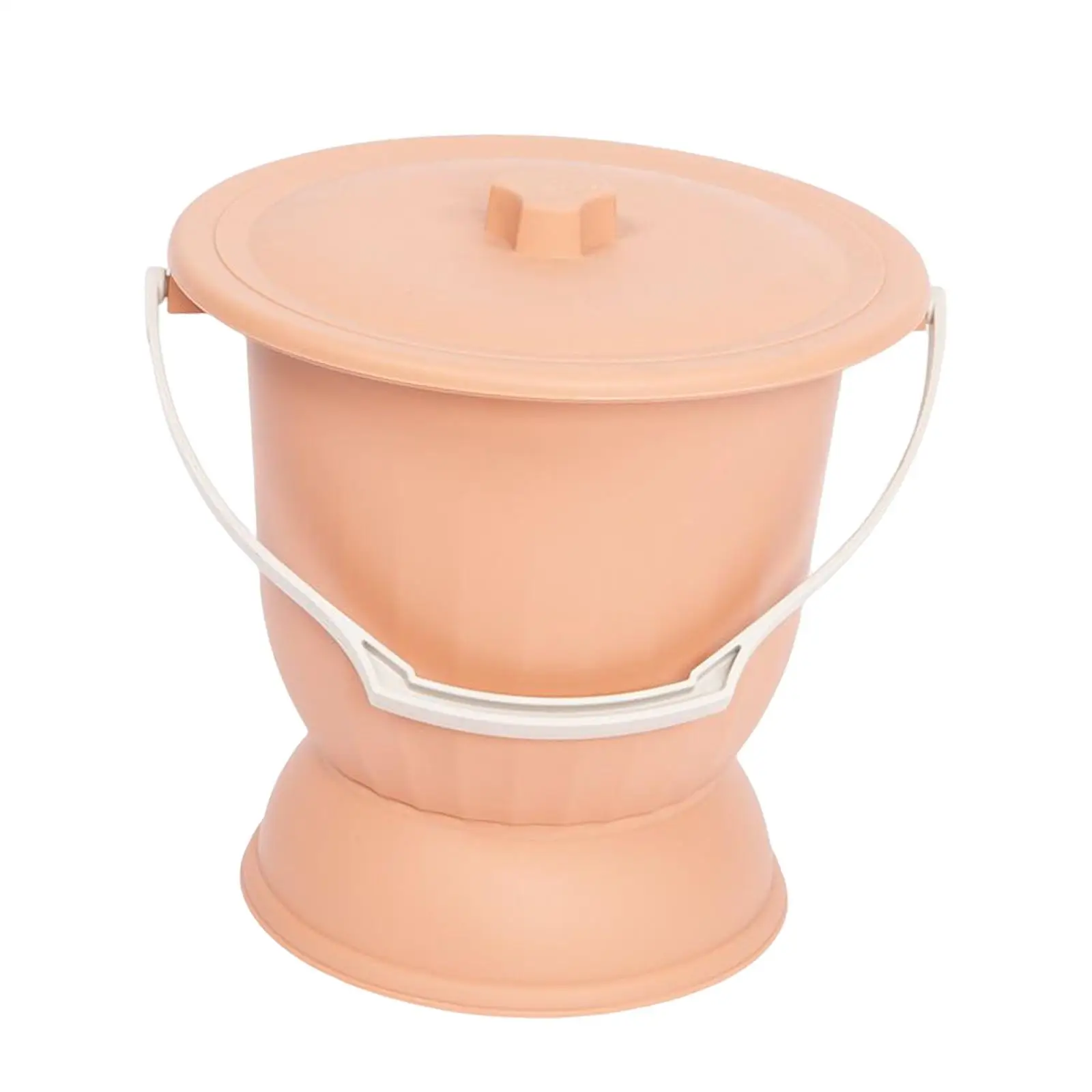 Spittoon with Lid and Handle Night Pot Urine Bucket Bottle Bedpan Portable