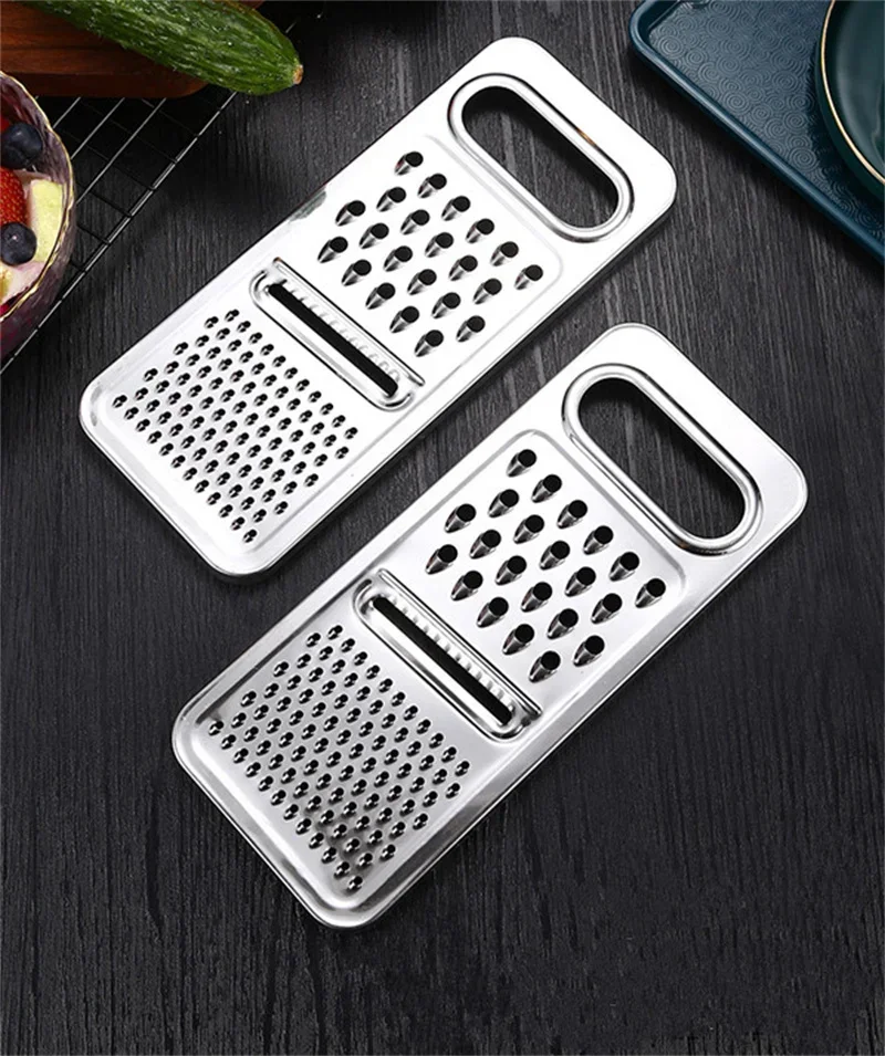 Description Picture 2 of item3 in 1 Multifunctional Grater Stainless Steel Vegetables Potato Cucumber Shredders Slicers Fruit Peeler Innovation Kitchen Tools