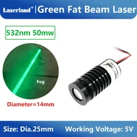 532nm 50mW Green Fat Beam Laser Module KTV Party Club Stage Lighting 3-5VDC 1