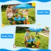 2026 Toddler Water Table with Umbrella & Fishing Game, Outdoor Toy with Auto Electric Pump, Sensory Playset for 3-8 Year Old Boys Girls