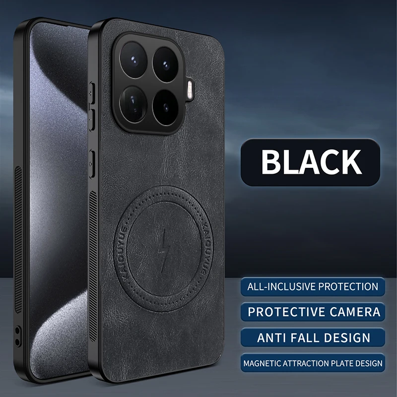 Luxury Classic Leather Magnetic Phone Case Cover