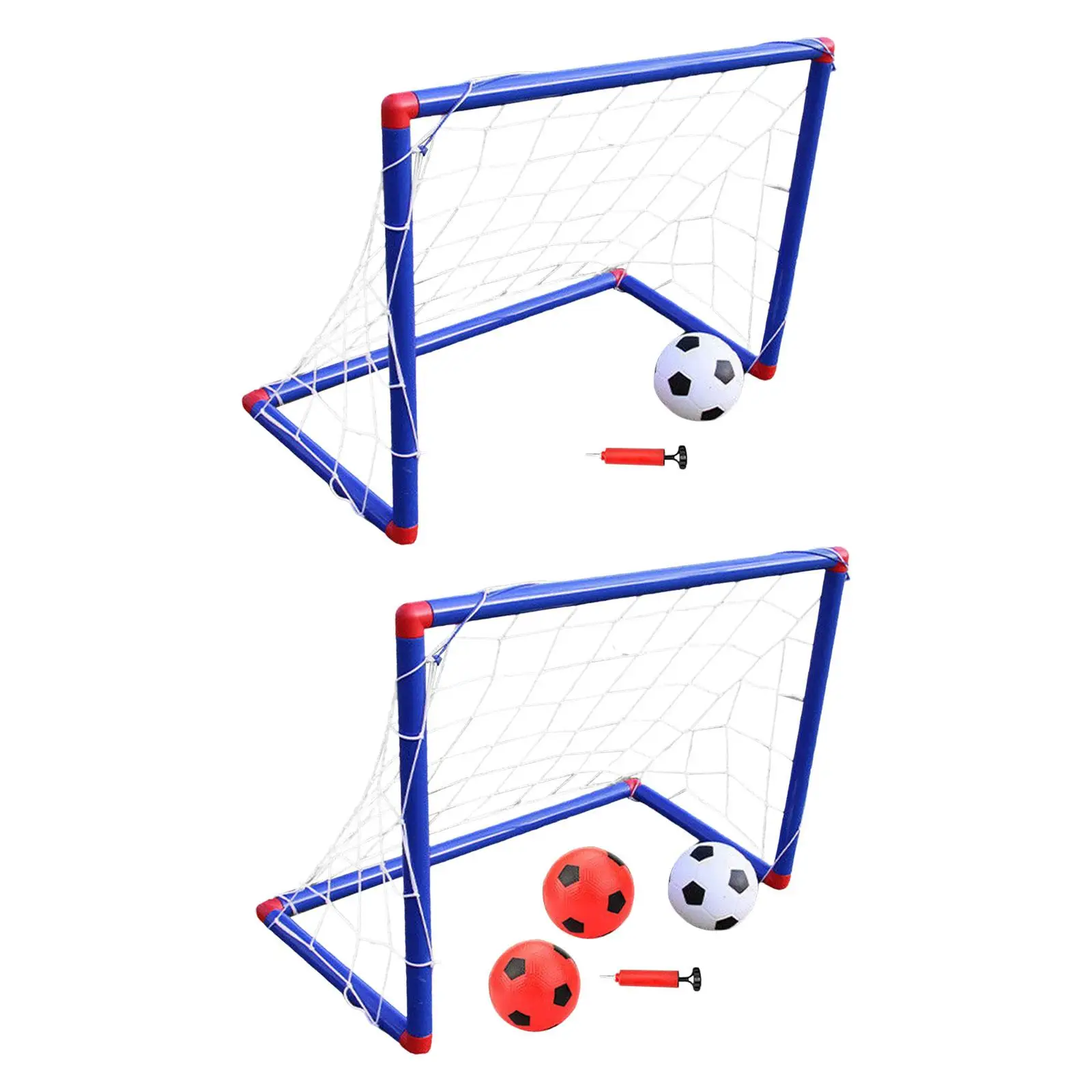

Kids Soccer Goals Set Football Goal Post for Backyard with Pump Portable Soccer