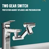 New Universal 1440° Rotating Retractable Faucet Splash Filter Kitchen Washbasin Extender Faucets Bubbler Nozzle Robotic Arm 5