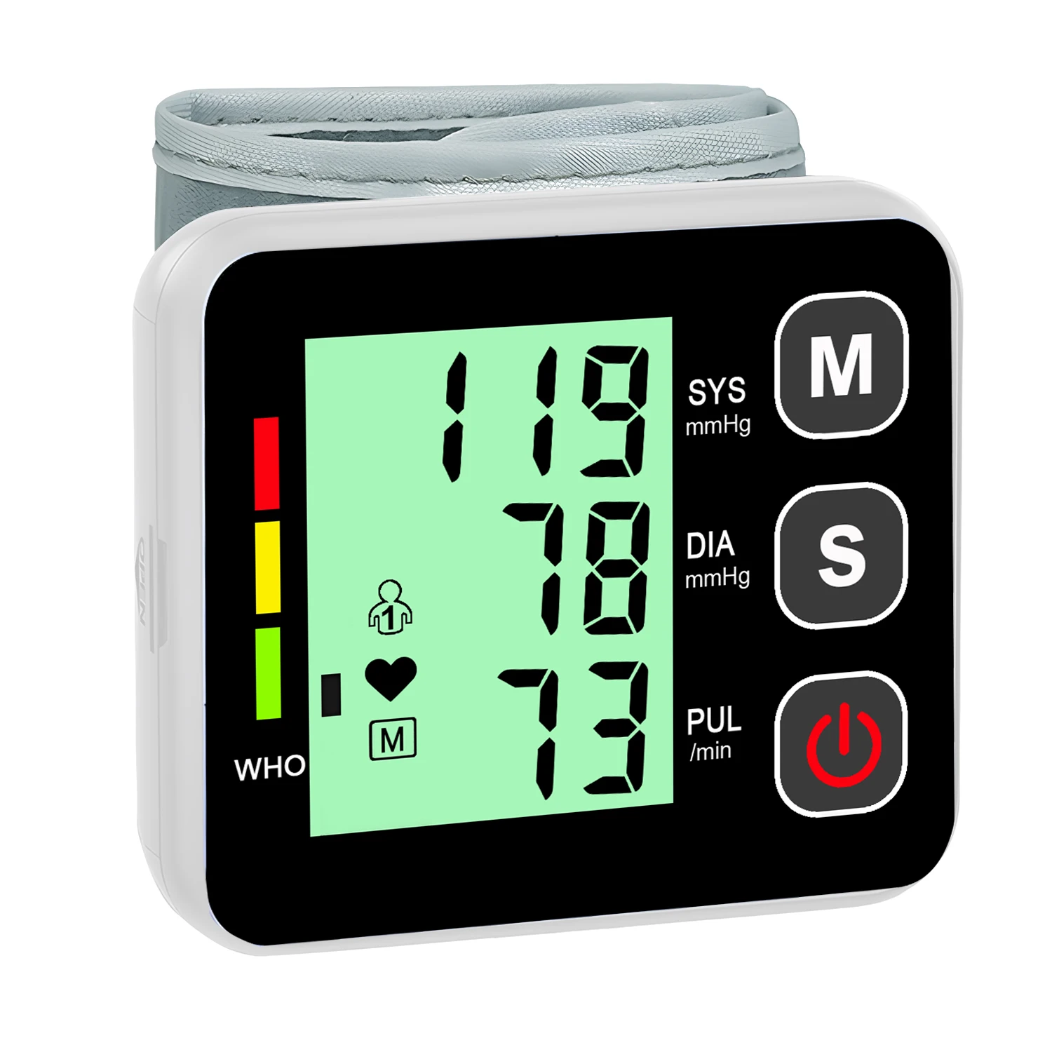 LCD Display Wrist Blood Pressure Monitor Tonometer Tensiometer Automatic Digital Pulsometer Sphygmomanometer Family Diagnostic blood pressure monitor blood pressure meter