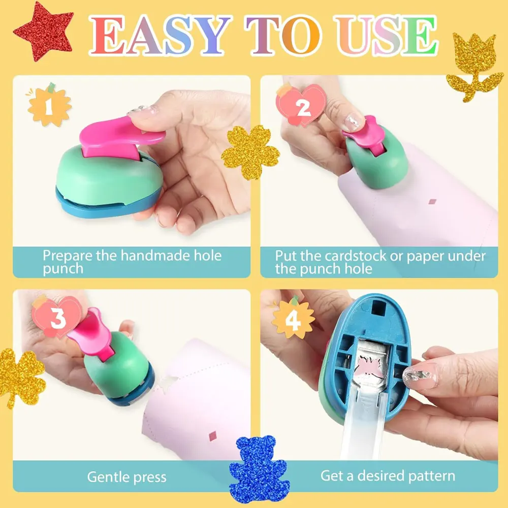 8PCS Creative Hole Punch 4