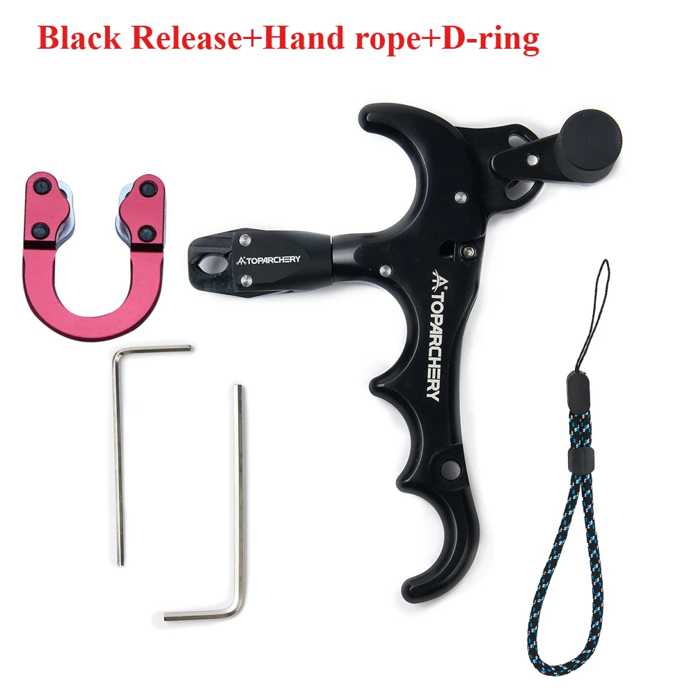 Premium Adjustable 360° Four-Finger Bow Release Aid