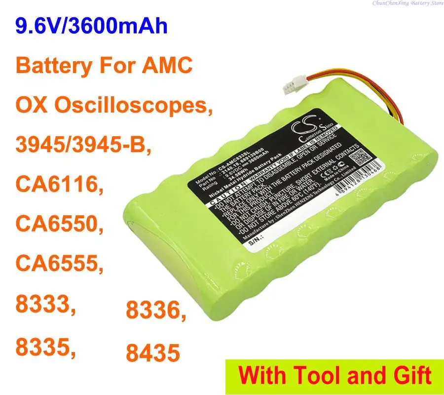 Cameron Sino 3600mah Bateria 2140.19 689139b00 para Amc 3945 3945-b 8333 8335 83368435 Ca6116 Ca6550 Ca6555 Osciloscópios de Boi