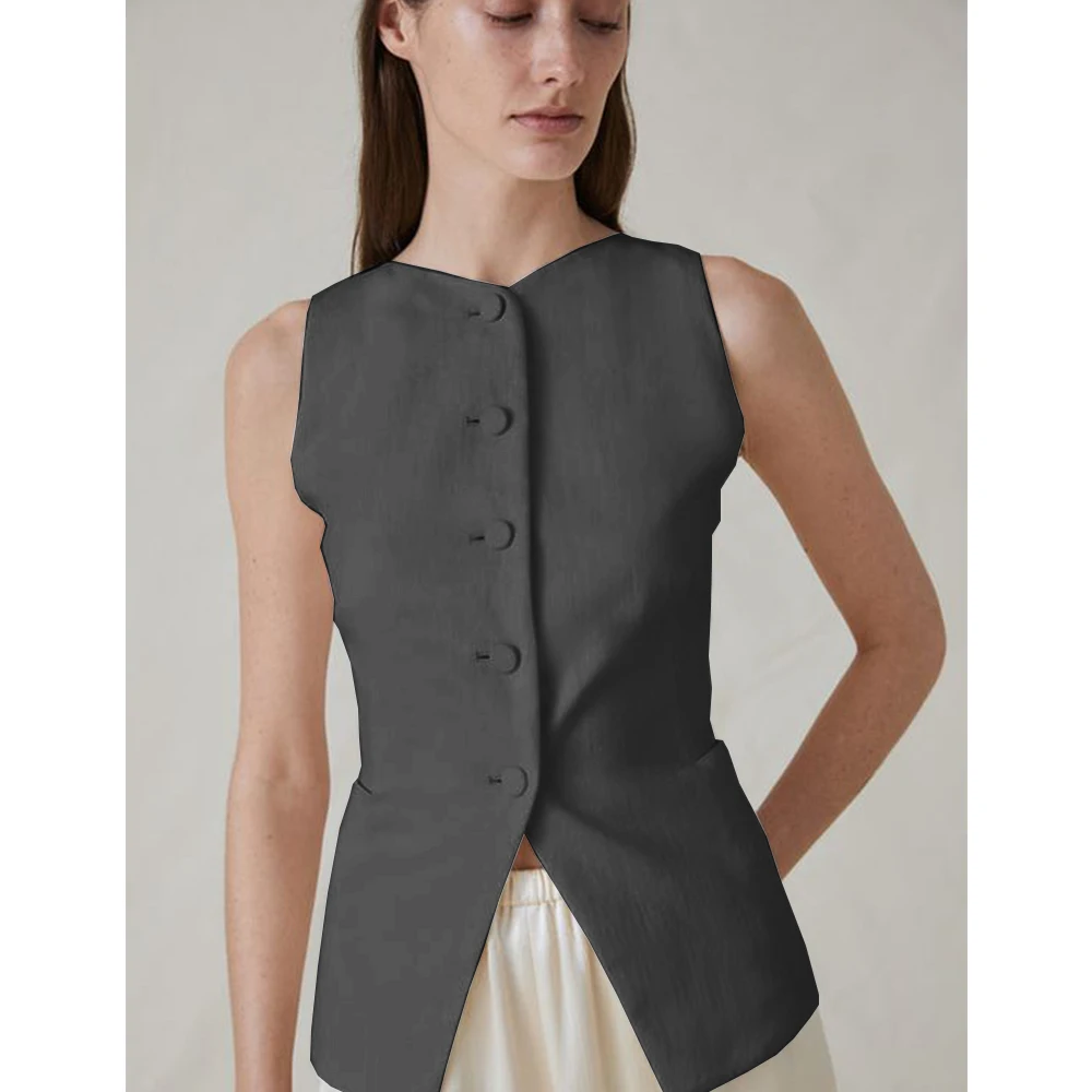 Women's Slim-fit Vest Casual and Comfortable Commuting Wear Fashionable Summer Clothes Elegant Worn Inside and Outside Coats