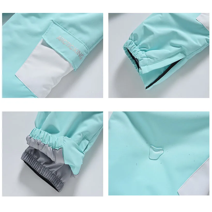New Kids Winter Outdoor Ski Bibs Windproof Waterproof Warm Breathable Snowboarding Pants Boys And Girls Snow Sports Pants