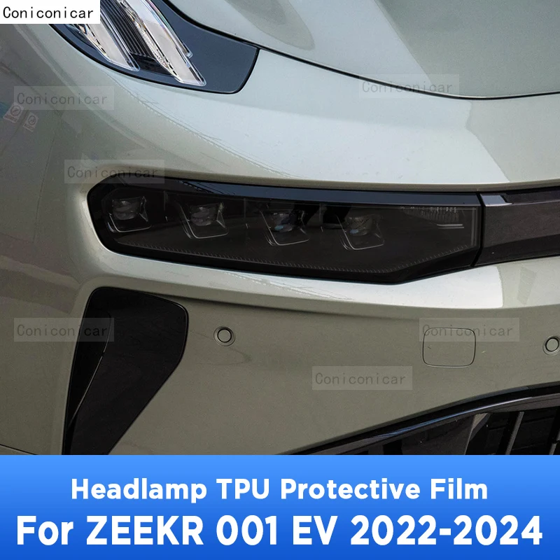 

Для ZEEKR 001 EV 2022 2023 2024 внешняя фара автомобиля Защита от царапин передняя лампа ТИНТ фотолампа аксессуары для ремонта крышки