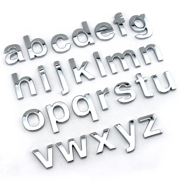 Set Aufkleber Buchstaben A-Z, Buchstaben groß