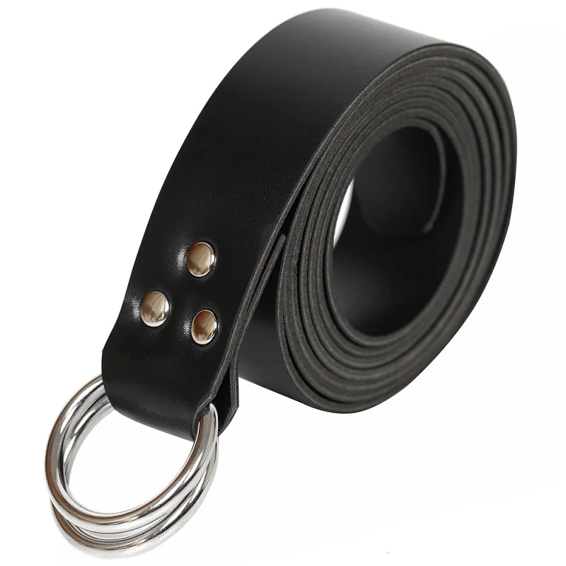 Medieval Warriors Waist Ring Wrap Belt Larp Costume Parts For Adult Men Viking Knight Leather WaistBand Celtic Buckle Knotted